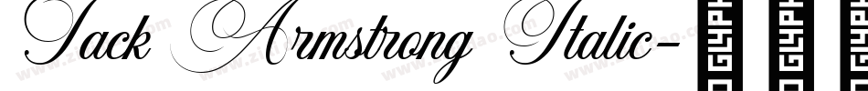 Jack Armstrong Italic字体转换